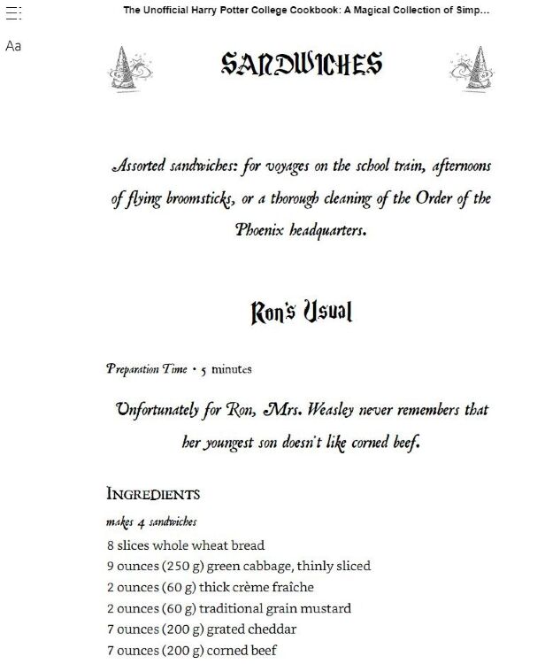 Книга кулінарна Harry Potter College Cookbook: A Magical Collection of Simple and Spellbinding Recipes (Eng)