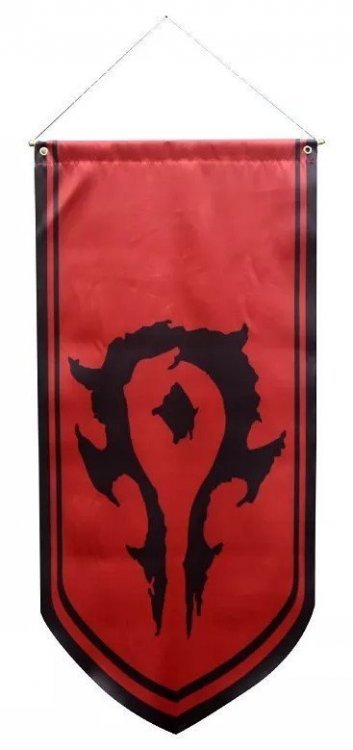 Знамя флаг Орды Варкрафт World of Warcraft Horde Flag banner (125 х 55 см) Знамя флаг Орды Варкрафт World of Warcraft Horde Flag banner (125 х 55 см)