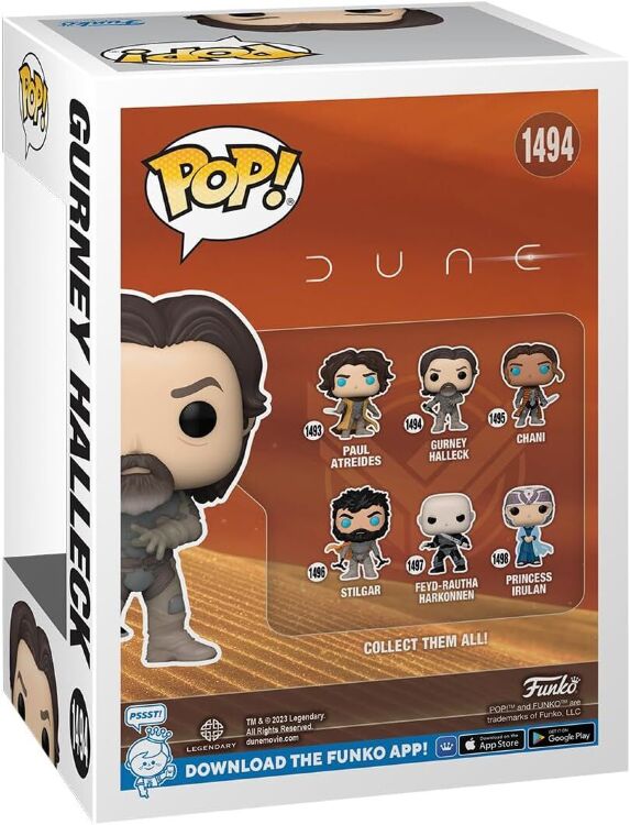 Фигурка Funko Pop Movies: Dune Gurney Halleck фанко Дюна 1494 Фигурка Funko Pop Movies: Dune Gurney Halleck фанко Дюна 1494