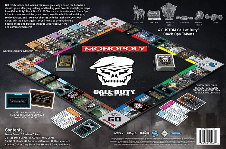Монополия настольная игра Monopoly Game: Call of Duty Black Ops