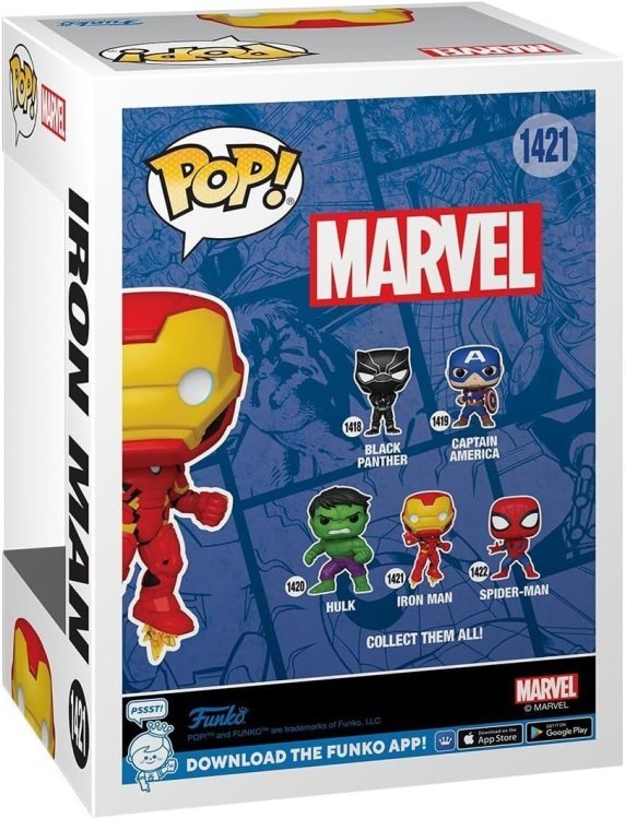 Фігурка Funko Marvel: Iron Man фанко Марвел залізна людина 1421 Фігурка Funko Marvel: Iron Man фанко Марвел залізна людина 1421