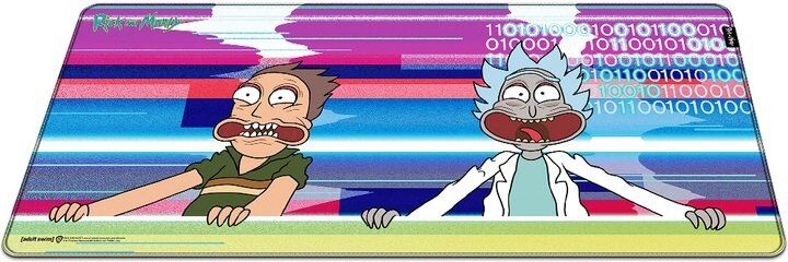 Килимок для миші ігрова поверхня Warner Brothers RICK AND MORTY Glitched Рік і Морті XL (90*42 cm)