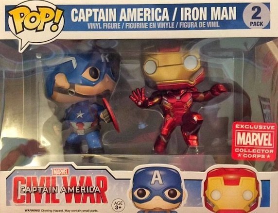 Фігурка Funko Pop! Marvel - Captain America vs Iron Man Figures Фігурка Funko Pop! Marvel - Captain America vs Iron Man Figures