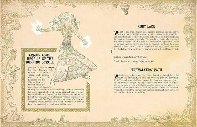 Книга World of Warcraft: Exploring Azeroth: Pandaria Imitation Leather Book Книга World of Warcraft: Exploring Azeroth: Pandaria Imitation Leather Book