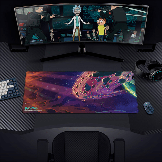 Коврик для мыши игровая поверхность Warner Brothers RICK AND MORTY Outer Space Рик и Морти XL (90*42 cm) Коврик для мыши игровая поверхность Warner Brothers RICK AND MORTY Outer Space Рик и Морти XL (90*42 cm)