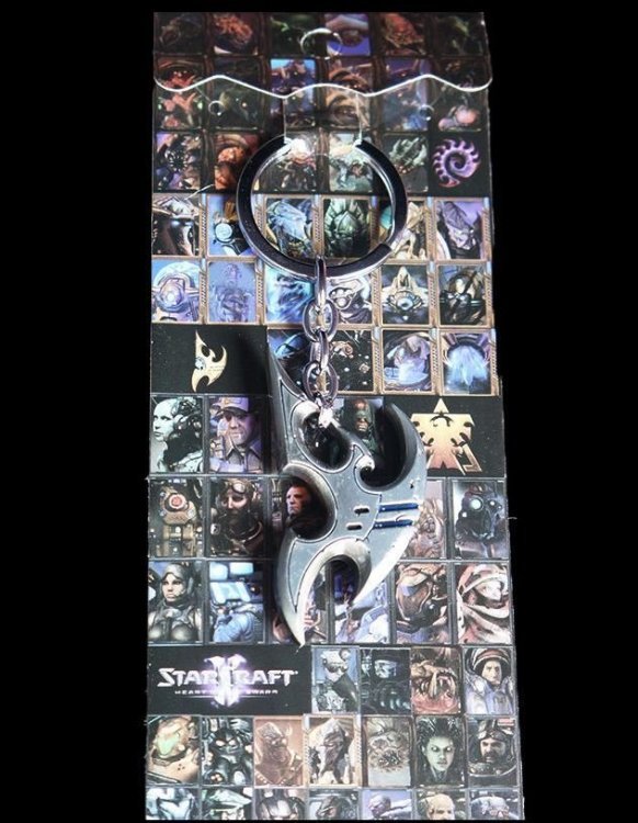 Брелок StarCraft II Protoss Logo Silver Брелок StarCraft II Protoss Logo Silver