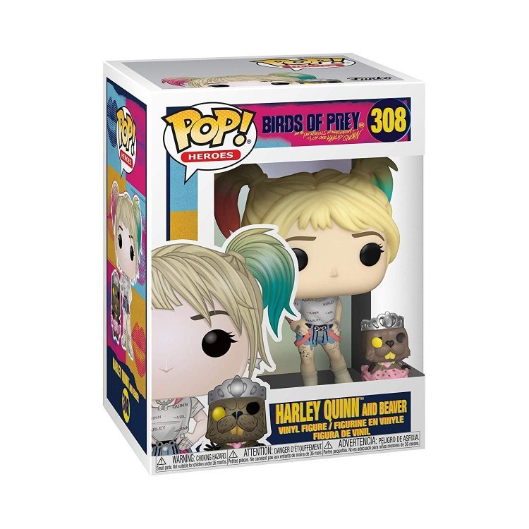 Фигурка Харли Квинн Funko Pop Heroes: Birds of Prey Harley Quinn with Beaver Фигурка Харли Квинн Funko Pop Heroes: Birds of Prey Harley Quinn with Beaver