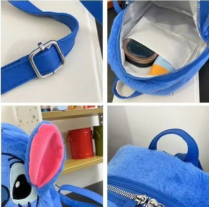 Рюкзак сумка Стич плюш Stitch Plush Backpack 25*22 см