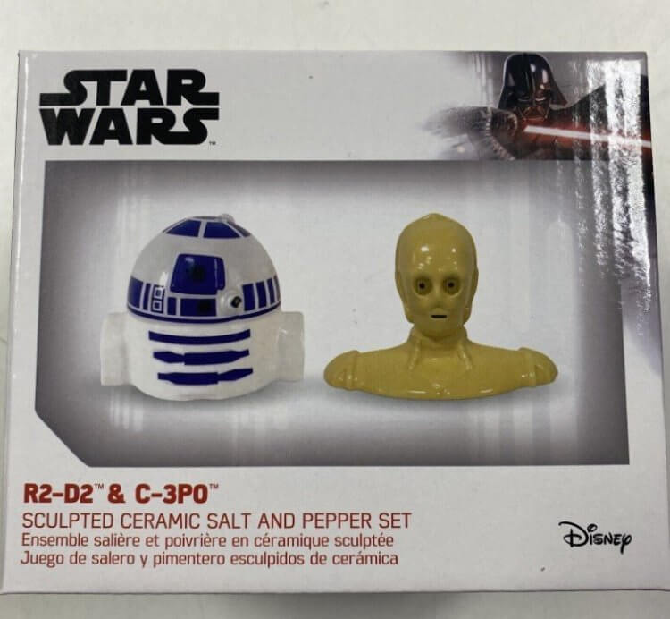 Сільничка та Перечниця Star Wars R2-D2 та C-3PO Sculpted Salt and Pepper Shakers Сільничка та Перечниця Star Wars R2-D2 та C-3PO Sculpted Salt and Pepper Shakers