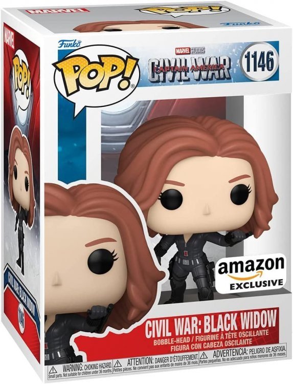 Фігурка Funko Marvel : Civil War - Black Widow Фанко Чорна вдова (Amazon Exclusive) 1146 Фігурка Funko Marvel : Civil War - Black Widow Фанко Чорна вдова (Amazon Exclusive) 1146
