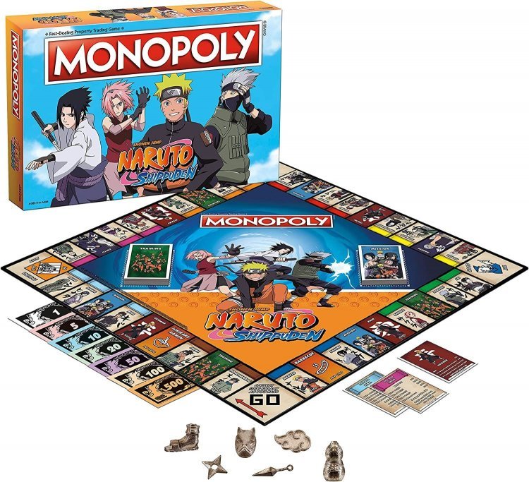 Монополія настільна гра Наруто Шиппуден Naruto Monopoly Board Game Монополія настільна гра Наруто Шиппуден Naruto Monopoly Board Game