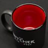 Кружка The Witcher 3 White Wolf Black /Red Ceramic Mug Чашка 325 ml