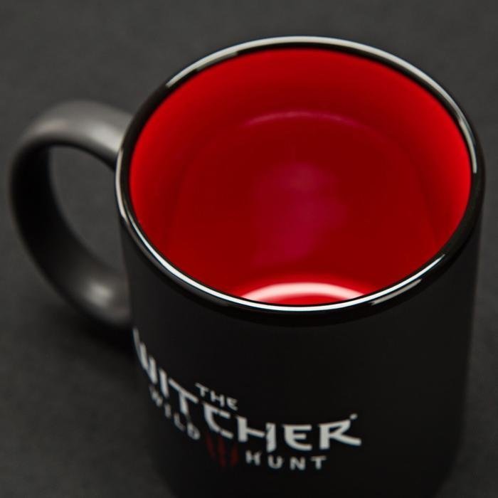 Кружка The Witcher 3 White Wolf Black/Red Ceramic Mug Чашка 325 ml Кружка The Witcher 3 White Wolf Black/Red Ceramic Mug Чашка 325 ml