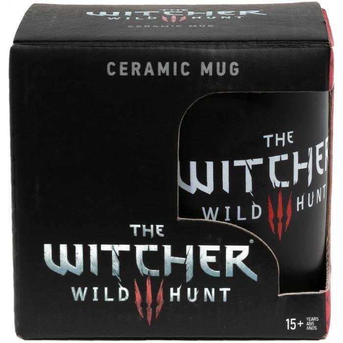 Кружка The Witcher 3 White Wolf Black/Red Ceramic Mug Чашка 325 ml Кружка The Witcher 3 White Wolf Black/Red Ceramic Mug Чашка 325 ml