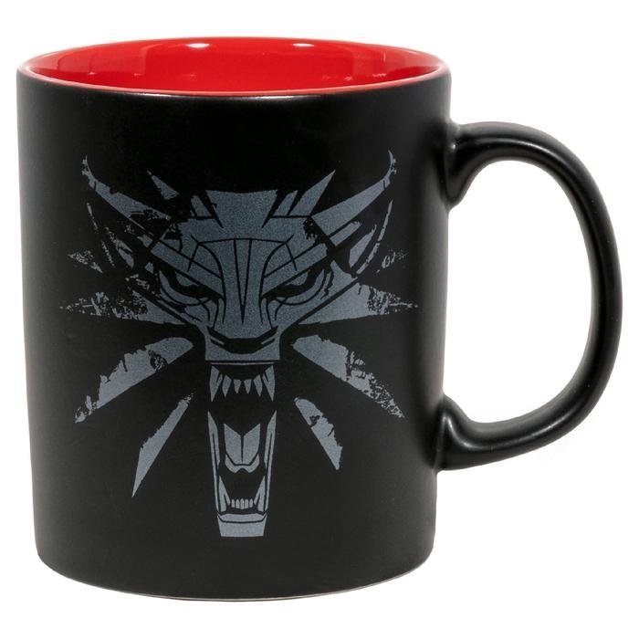 Кружка The Witcher 3 White Wolf Black/Red Ceramic Mug Чашка 325 ml Кружка The Witcher 3 White Wolf Black/Red Ceramic Mug Чашка 325 ml