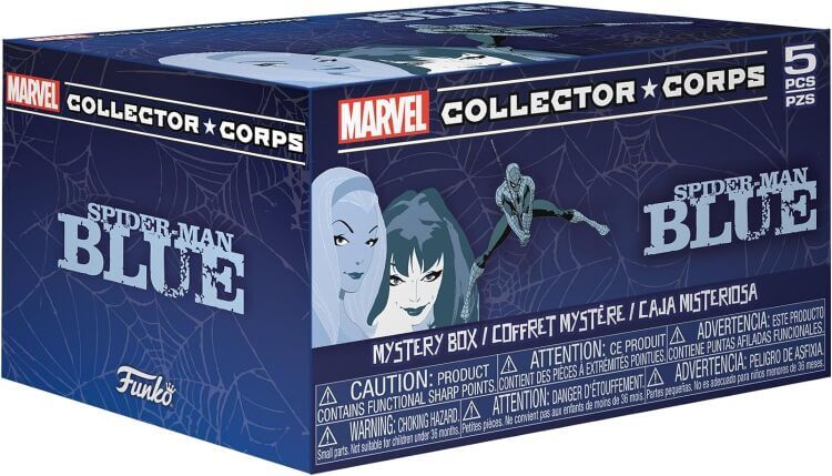 Коробка Funko Marvel Collector Corps Spider-Man: Blue Box Фанко Людина Павук Коробка Funko Marvel Collector Corps Spider-Man: Blue Box Фанко Людина Павук
