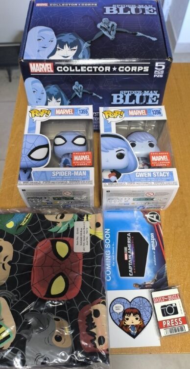 Коробка Funko Marvel Collector Corps Spider-Man: Blue Box Фанко Людина Павук