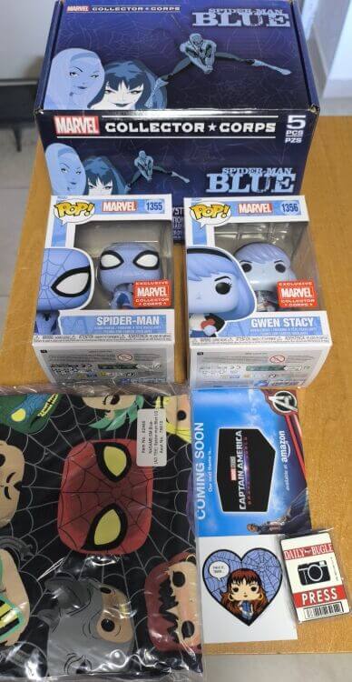 Коробка Funko Marvel Collector Corps Spider-Man: Blue Box Фанко Людина Павук Коробка Funko Marvel Collector Corps Spider-Man: Blue Box Фанко Людина Павук