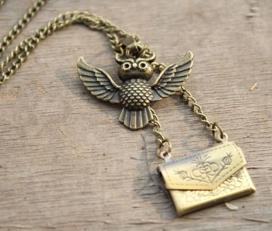 Кулон Harry Potter Сова с конвертом из Хогвартса