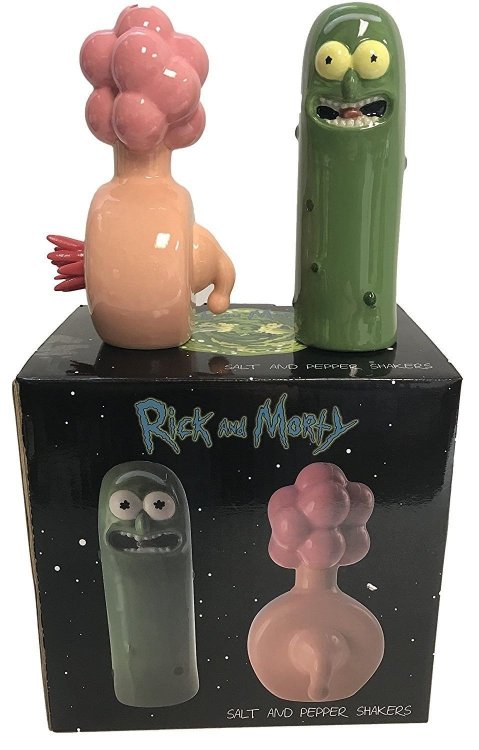 Солонка і Перечниця Рік і Морті: Pickle Rick /Plumbus Salt and Pepper Shaker Солонка і Перечниця Рік і Морті: Pickle Rick /Plumbus Salt and Pepper Shaker