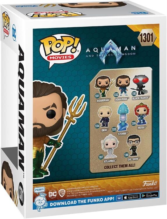 Фигурка Funko DC Aquaman and The Lost Kingdom Aquaman фанко Аквамен (Diamond Amazon Exclusive) 1301 Фигурка Funko DC Aquaman and The Lost Kingdom Aquaman фанко Аквамен (Diamond Amazon Exclusive) 1301