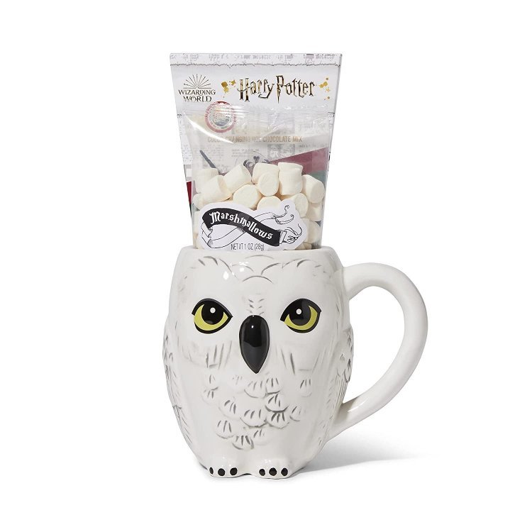 Кружка Harry Potter Hedwig 3D Sculpted Magical Hot Chocolate Mix and Mug Gift Set  Кружка Harry Potter Hedwig 3D Sculpted Magical Hot Chocolate Mix and Mug Gift Set