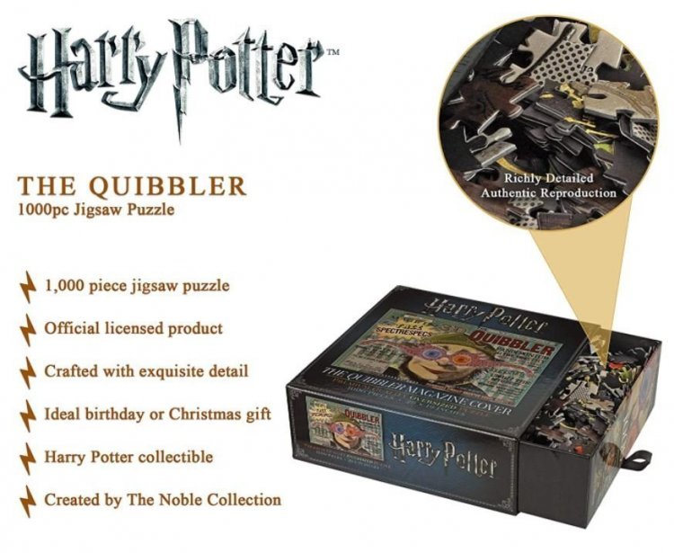 Пазл Гаррі Поттер The Noble Collection Harry Potter Quibbler Magazine Cover Puzzle (1000-Piece) Пазл Гаррі Поттер The Noble Collection Harry Potter Quibbler Magazine Cover Puzzle (1000-Piece)
