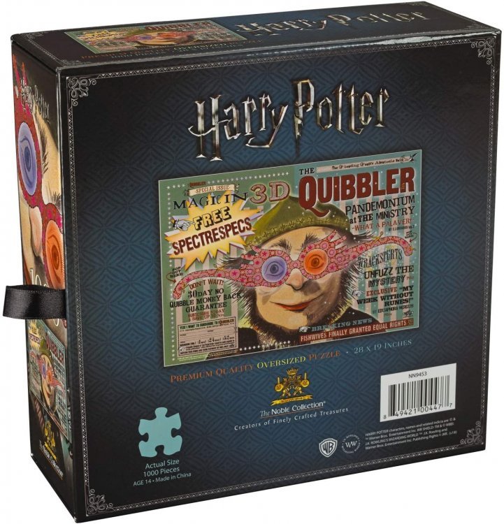 Пазл Гаррі Поттер The Noble Collection Harry Potter Quibbler Magazine Cover Puzzle (1000-Piece) Пазл Гаррі Поттер The Noble Collection Harry Potter Quibbler Magazine Cover Puzzle (1000-Piece)