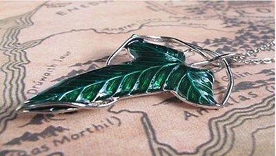 Медальйон-брошка LOTR Green Leaf Elven Медальйон-брошка LOTR Green Leaf Elven