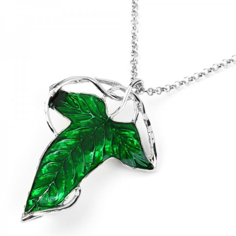 Медальйон-брошка LOTR Green Leaf Elven Медальйон-брошка LOTR Green Leaf Elven