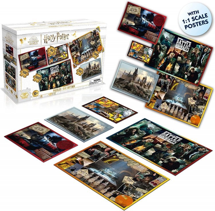 Пазли Гаррі Поттер Harry Potter 5 in 1 Puzzle Подарунковий набір (3160 деталей) Пазли Гаррі Поттер Harry Potter 5 in 1 Puzzle Подарунковий набір (3160 деталей)