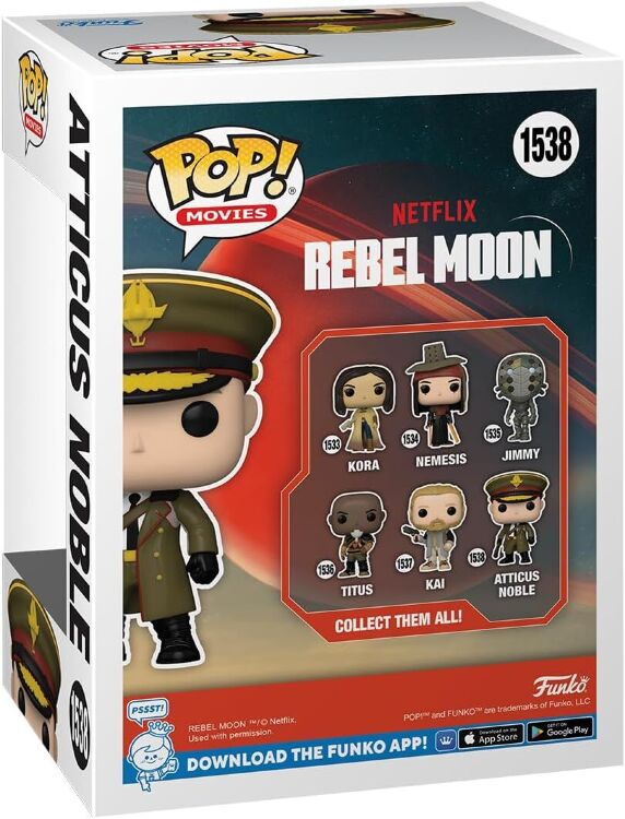 Фігурка Funko Movies: Netflix Rebel Moon Atticus Noble фанко Бунтівний Місяць Аттікус Нобл 1538 Фігурка Funko Movies: Netflix Rebel Moon Atticus Noble фанко Бунтівний Місяць Аттікус Нобл 1538