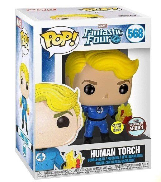 Фигурка Funko Marvel: Fantastic Four Human Torch Фантастическая четвёрка Человек факел (Exclusive) 568 Фигурка Funko Marvel: Fantastic Four Human Torch Фантастическая четвёрка Человек факел (Exclusive) 568