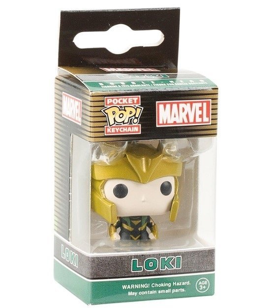 Брелок Funko Pocket Marvel - Loki POP Keychain фанко Локі Брелок Funko Pocket Marvel - Loki POP Keychain фанко Локі