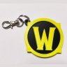 Брелок World of Warcraft Logo Keychain Варкрафт ABS пластик 6 см.  Брелок World of Warcraft Logo Keychain Варкрафт ABS пластик 6 см.