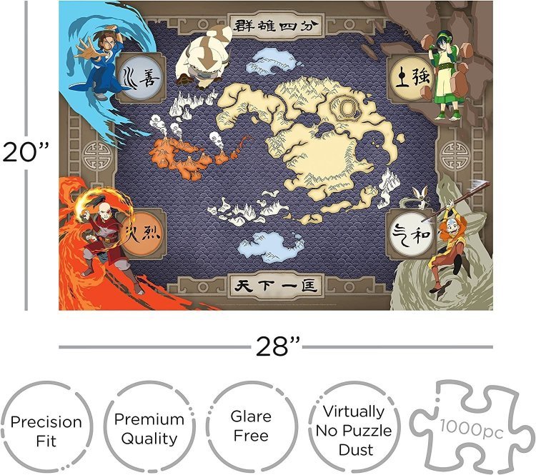 Пазл Аватар Карта Aquarius Avatar The Last Airbender - Map Puzzle (1000-Piece) Пазл Аватар Карта Aquarius Avatar The Last Airbender - Map Puzzle (1000-Piece)