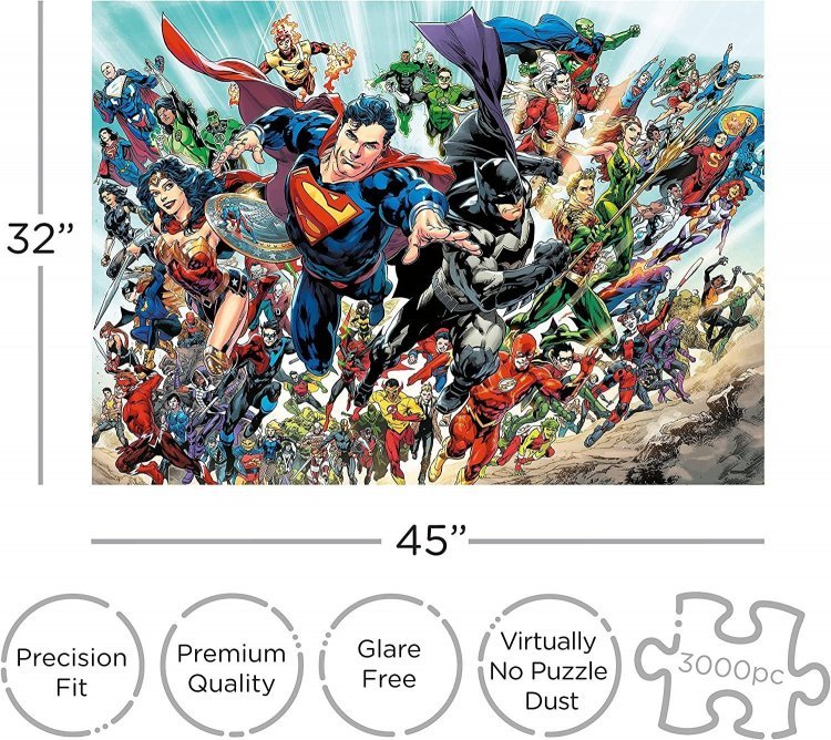 Пазл ДС Комікс Герої Aquarius DC Comics Heroes Puzzle (3000-Piece) Пазл ДС Комікс Герої Aquarius DC Comics Heroes Puzzle (3000-Piece)