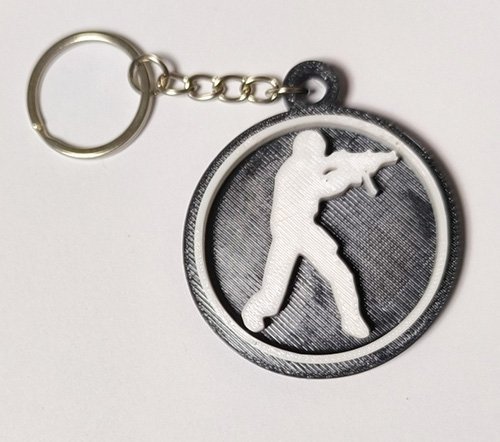 Брелок CS GO Counter Strike Logo Keychain ABS пластик 5 см. Брелок CS GO Counter Strike Logo Keychain ABS пластик 5 см.
