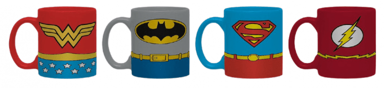 Набор кружек GB eye DC Comics Uniforms Espresso Mug Set Набор кружек GB eye DC Comics Uniforms Espresso Mug Set