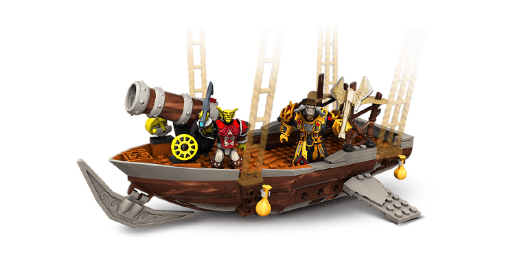Mega Bloks World of Warcraft Set: goblin zeppelin ambush