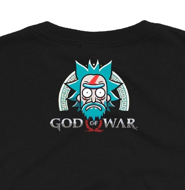 Футболка Morze Rick and Morty as God of War T-Shirt Рік і морті як Бог війни (розмір L)