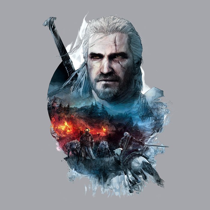 Футболка The Witcher 3 Into the Fire (розмір L) Футболка The Witcher 3 Into the Fire (розмір L)