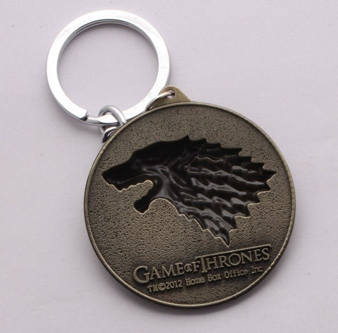 Брелок Game of Thrones Stark Wolf Head №1 Брелок Game of Thrones Stark Wolf Head №1