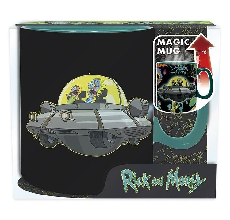 Кружка Rick and Morty Spaceship Ceramic Mug Чашка Рік та Морті 460 ml (теплочутлива)
