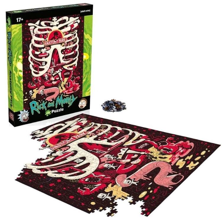 Пазл Winning Moves Rick and Morty Puzzle Anatomy Park Рик и Морти (1000 деталей)