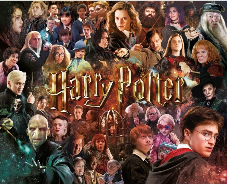 Пазл Гаррі Поттер Harry Potter Characters Movie Collage Puzzle (1000-Piece) Пазл Гаррі Поттер Harry Potter Characters Movie Collage Puzzle (1000-Piece)