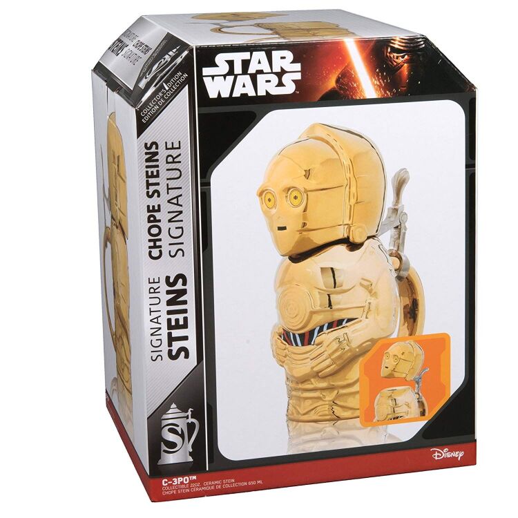 Кружка коллекционная SignatureSteins Star Wars C-3PO Stein Звёздные войны С3ПО 650 мл. Кружка коллекционная SignatureSteins Star Wars C-3PO Stein Звёздные войны С3ПО 650 мл.