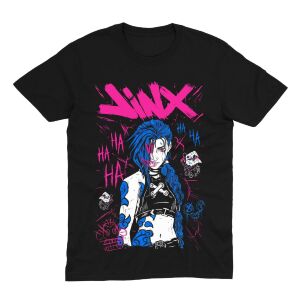 Футболка Morze League of Legends Arcane Jinx Ліга Легенд Аркан Джинкс (розмір L)