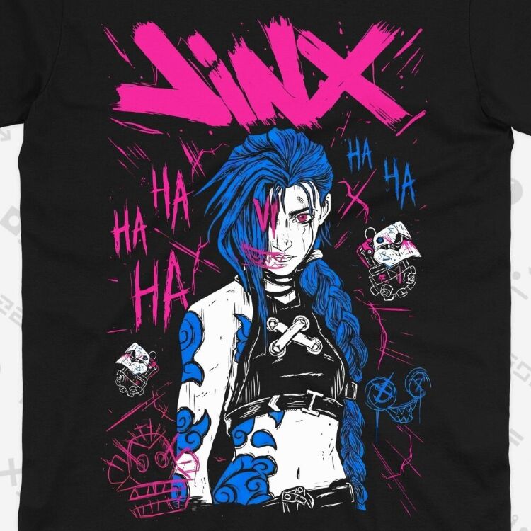 Футболка Morze League of Legends Arcane Jinx Ліга Легенд Аркан Джинкс (розмір L)