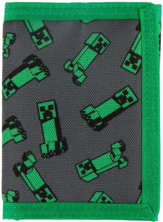 Гаманець JINX Minecraft Creeper Crowd Tri Fold Wallet Green